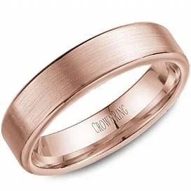 Braided Metal Wedding Bands in a Contemporary StyleRose Gold Wedding Band Comfort Fit, Brushed