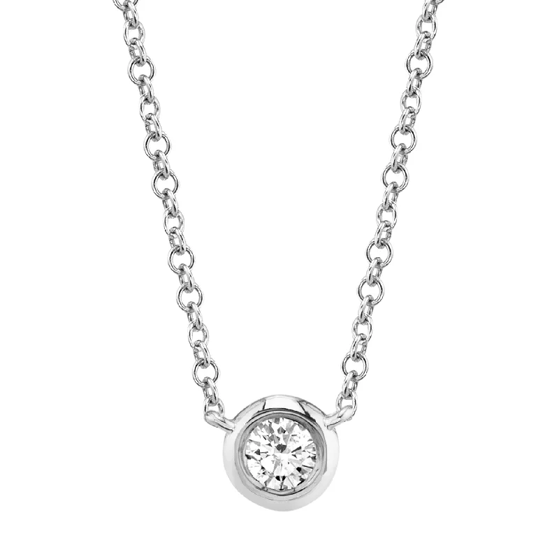 Single Diamond Necklace 4690118