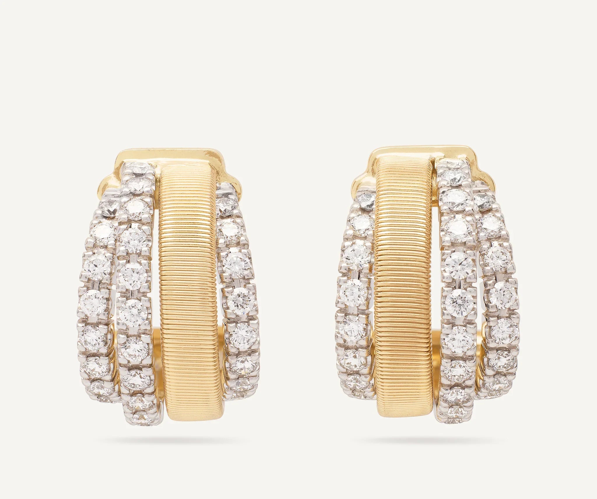 Emerald - Embellished Wedding Bands for a Pop of ColorMarco Bicego Masai 18ct Yellow Gold Coil 1.08ct Diamond Earrings