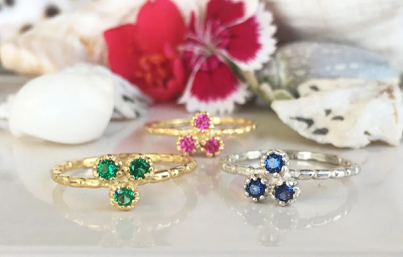 Jade Gemstone Rings with Intricate CarvingsAny Birthstone Ring - Simple Ring - Delicate Ring