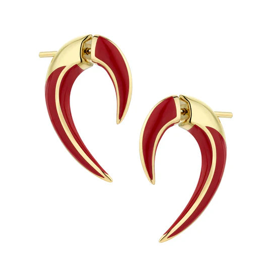 Custom - Engraved Wedding Bands with Personalized MessagesShaun Leane Sabre Solis Talon 18ct Yellow Gold Vermeil Sterling Silver Sienna Ceramic Earrings