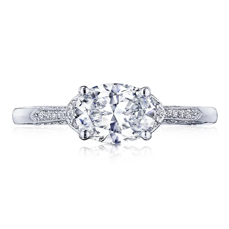 Diamond Rings with a Split - Shank Design for Added ComfortOval Solitaire Engagement Ring