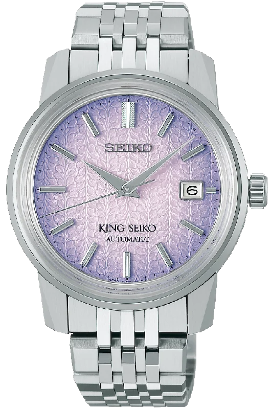 Braided Metal Wedding Bands in a Contemporary StyleKing Seiko KSK 6L Tenjin Fuji Violet