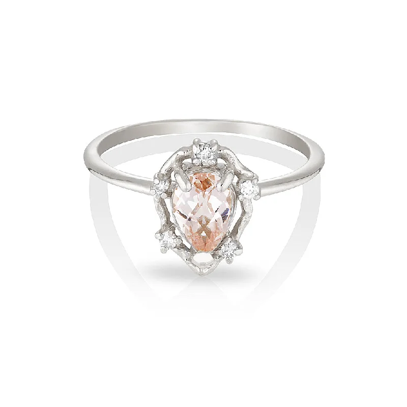 Citrine Gemstone Rings in a Modern Minimalist StylePeone | morganite & diamonds