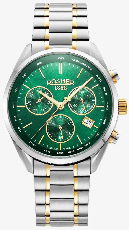 Braided Metal Wedding Bands in a Contemporary StyleRoamer Pro Chrono Green