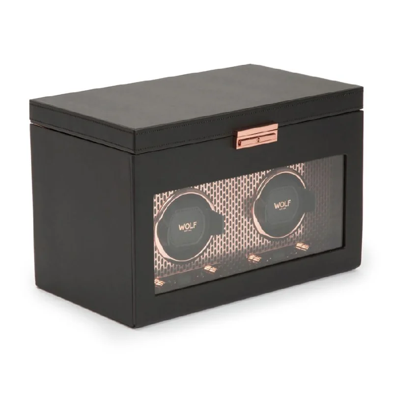 Axis Double Watch Winder With Storage