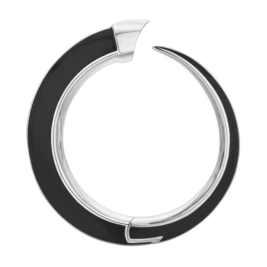 Tungsten Carbide Wedding Bands with Matte Black FinishesShaun Leane Sabre Solis Sterling Silver Jet Ceramic Cuff