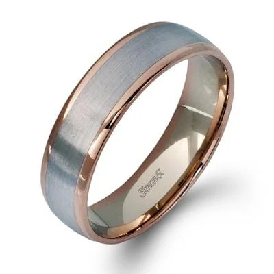 Braided Metal Wedding Bands in a Contemporary StyleWhite Gold Mens Band.