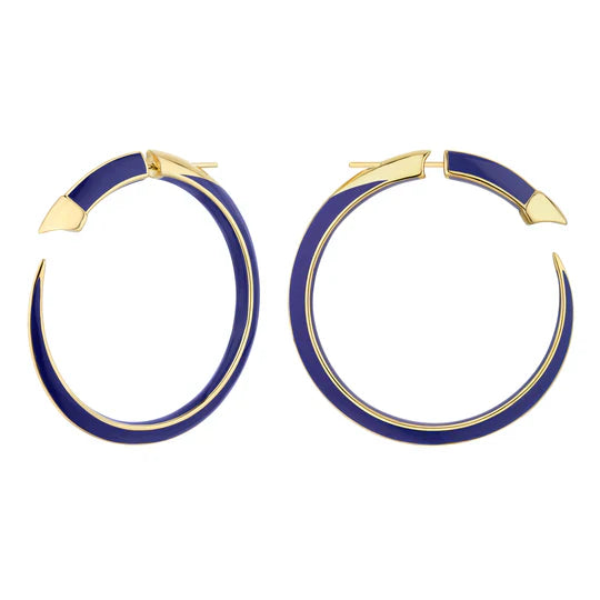 Platinum Wedding Bands with Micro - Pave Diamond AccentsShaun Leane Sabre Solis 18ct Yellow Gold Vermeil Sterling Silver Atlantic Ceramic Large Hoop Earrings