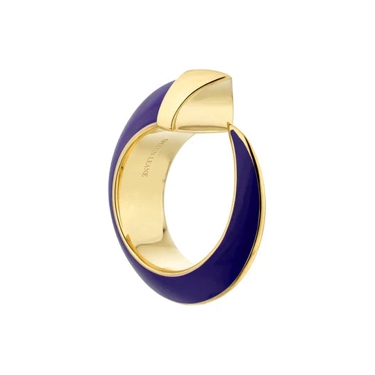 Two - Tone Wedding Bands Combining Yellow Gold and PalladiumShaun Leane Sabre Solis 18ct Yellow Gold Vermeil Sterling Silver Atlantic Ceramic Ring