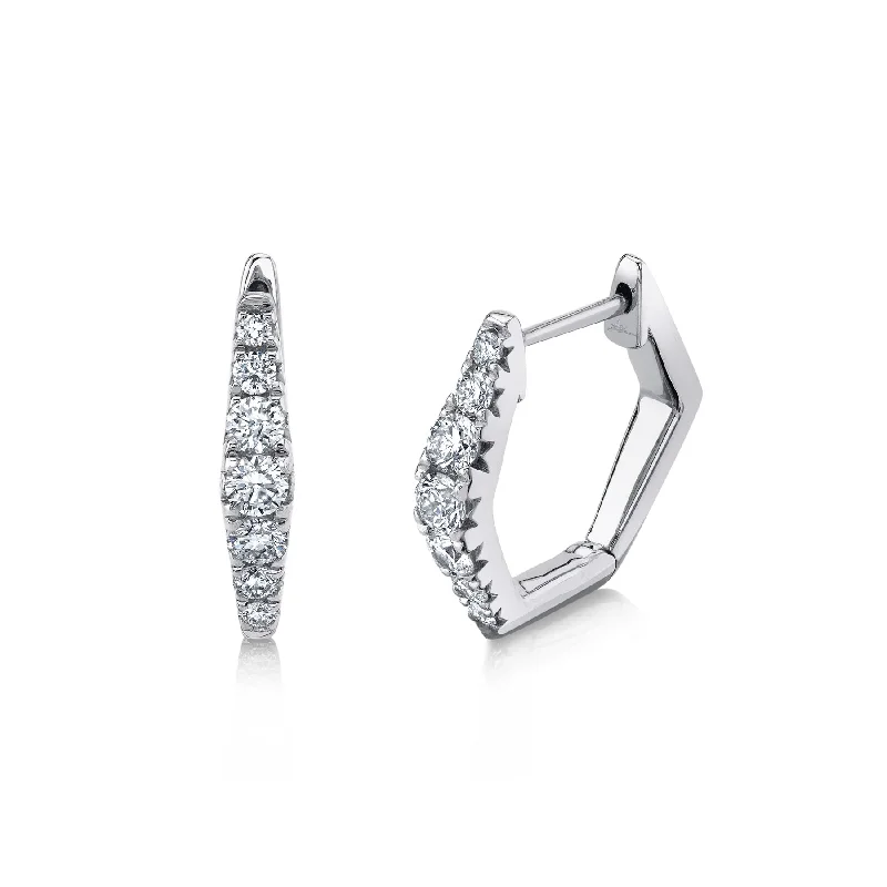 0.49CT DIAMOND HUGGIE EARRING