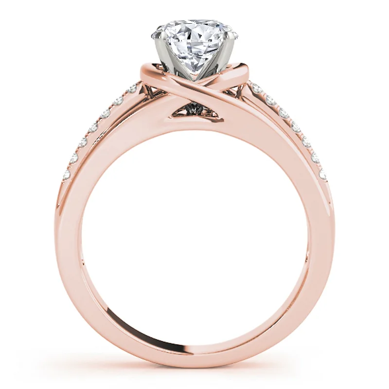 Custom - Engraved Engagement Rings with a Special MessageAuriya 14k Rose Gold Lab Grown Round Diamond Engagement Ring 0.50 to 5.00 ct. tw. (F-G VS)