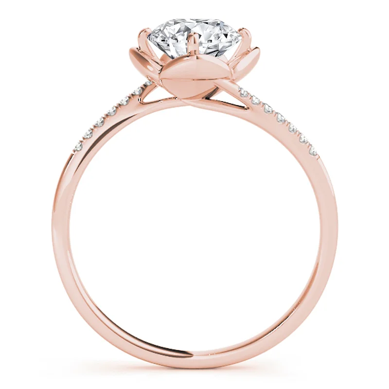 Custom - Engraved Engagement Rings with a Special MessageAuriya 14k Rose Gold Lab Grown Round Diamond Engagement Ring 0.50 to 5.00 ct. tw. (F-G VS)