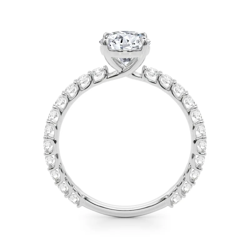 Rose - Cut Diamond Engagement Rings with a Rustic CharmAuriya 14k White Gold Lab Grown Round Diamond Engagement Ring 0.50 to 5.00 ct. tw. (F-G VS)