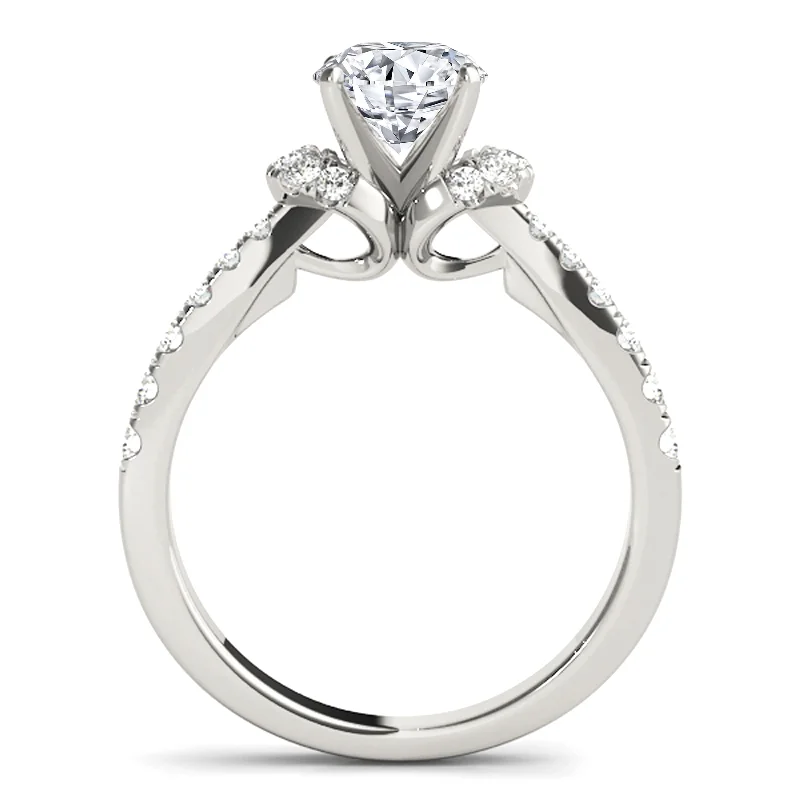 Moissanite Engagement Rings with a Sparkling Center StoneAuriya 14k White Gold Lab Grown Round Diamond Halo Engagement Ring 0.50 to 5.00 ct. tw. (F-G VS)