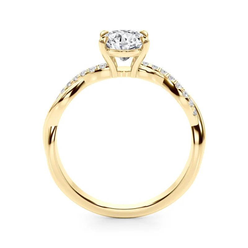 Platinum Engagement Rings with Milgrain EdgesAuriya 14k Yellow Gold Lab Grown Oval Diamond Engagement Ring 0.50 to 5.00 ct. tw. (F-G VS)