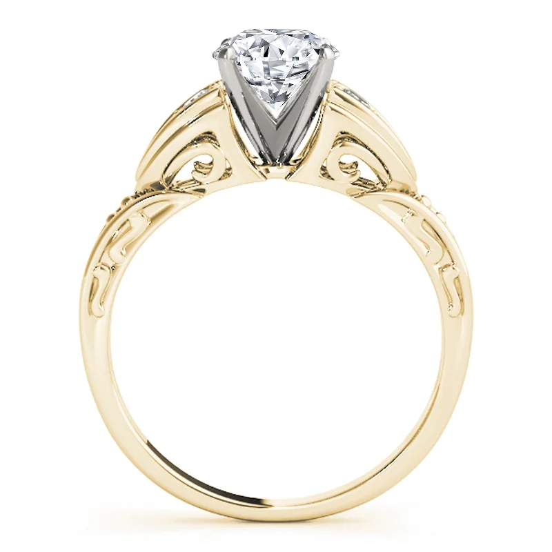 Engagement Rings with a Cathedral - Style Basket SettingAuriya 14k Yellow Gold Lab Grown Round Diamond Engagement Ring 0.50 to 5.00 ct. tw. (F-G VS)