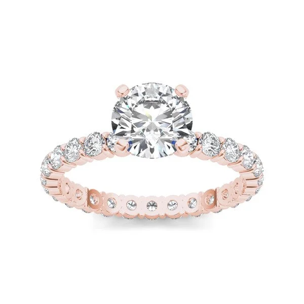 Engagement Rings with a Floral - Inspired Prong SettingDe Couer 14k Rose Gold 2 1/2ct TDW Diamond Engagement Ring