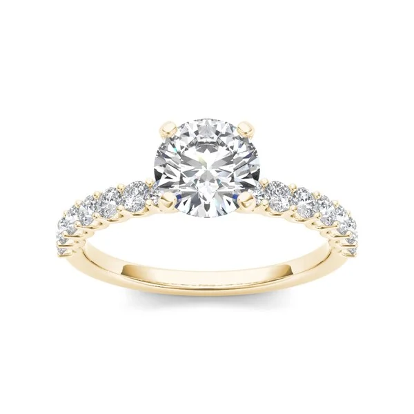 Engagement Rings with a Hidden Heart - Shaped CutoutDe Couer 14k Yellow Gold 1ct TDW Diamond Engagement Ring