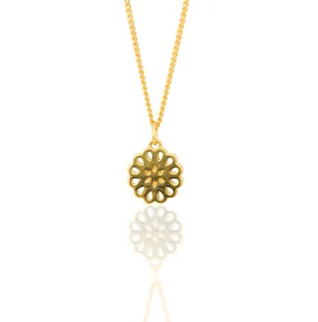 Zodiac - Sign Pendant Necklaces with Personalized Birthstone SettingsBoh Runga Petite Lotus Pendant - 9ct Yellow Gold