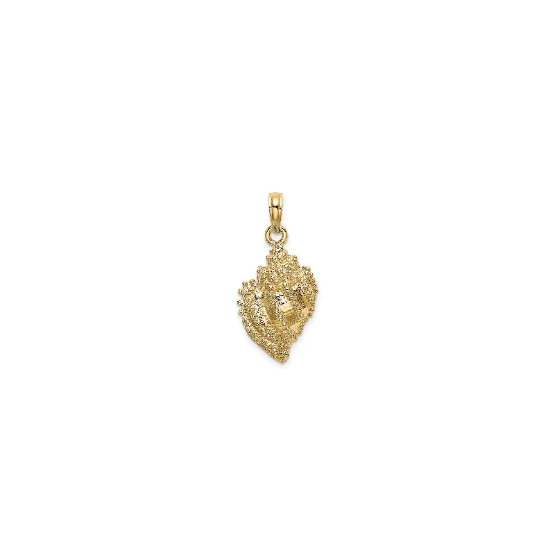 Jade - Carved Pendants in the Form of a Buddha StatueBeaded Conch Shell Pendant (14K)