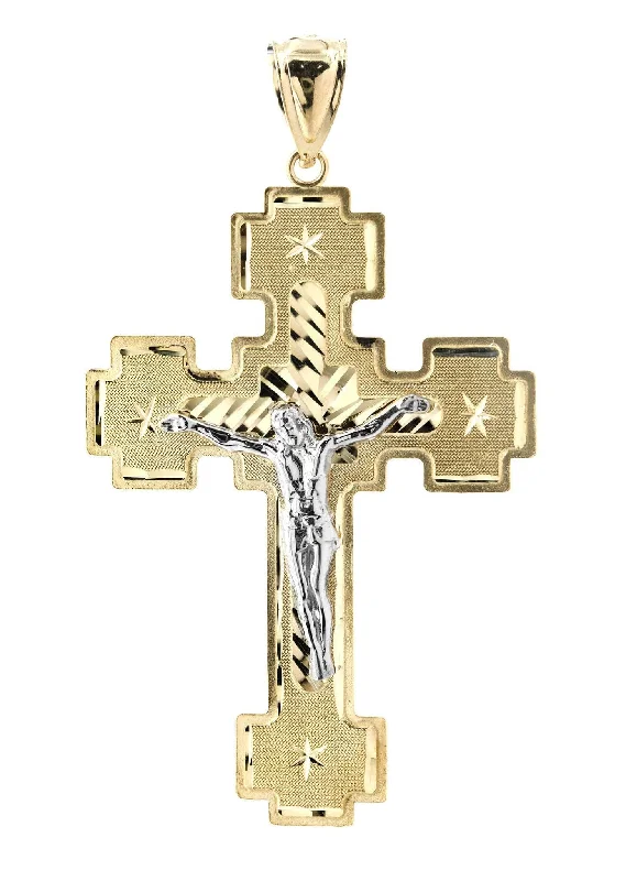 Anchor - Pendant Necklaces with Nautical - Themed Rope Chains10K Gold Cross / Crucifix Pendant  |  7.1 Grams