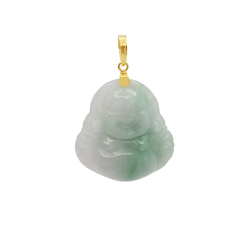 Rose - Quartz Pendants with Heart - Shaped CutoutsBuddha Jade Pendant (14K)