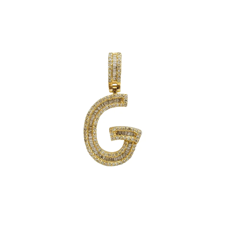 Amber Pendants with Fossilized Insect InclusionsDiamond Initial Letter "G" Pendant (14K)