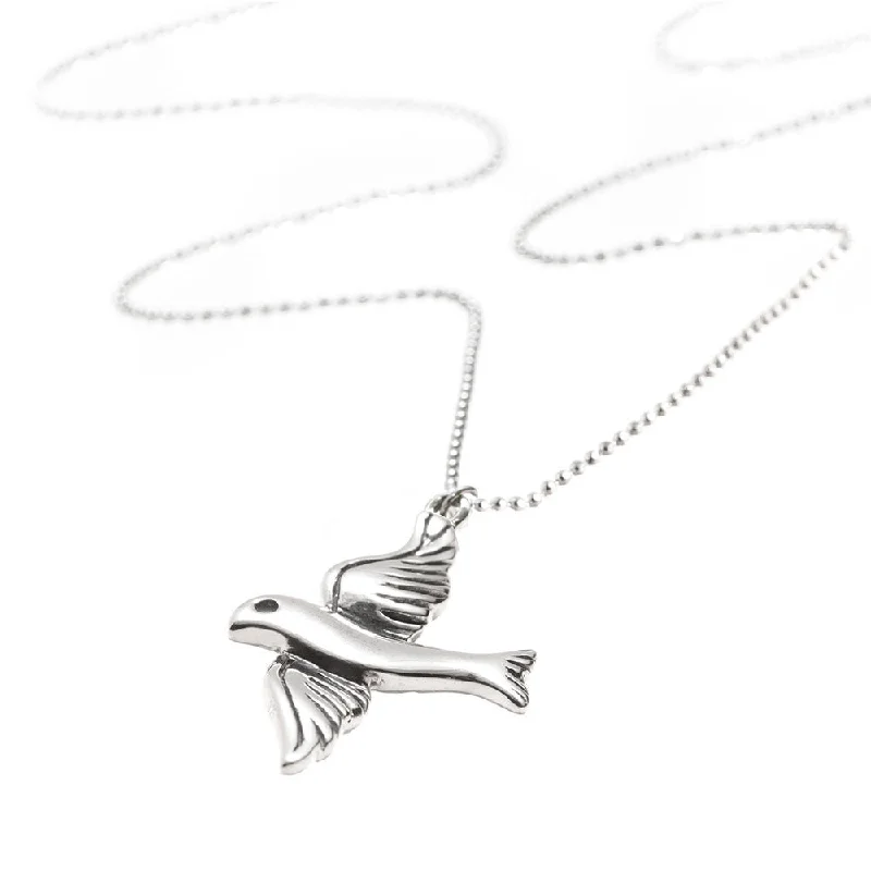 Star - Shaped Pendant Necklaces in Sterling Silver with Enamel AccentsLINDI KINGI DELUXE ARCHETYPE LITE DOVE PENDANT