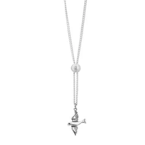 Anchor - Pendant Necklaces with Nautical - Themed Rope ChainsLINDI KINGI DELUXE ARCHETYPE DOVE PENDANT