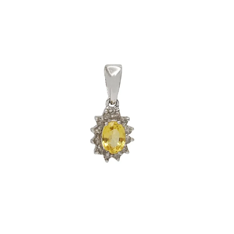 Diamond & Yellow Topaz