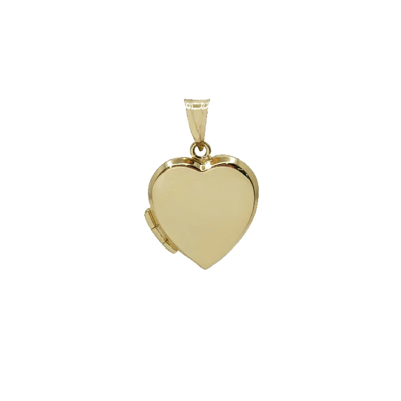 Recycled Metal Pendants with Upcycled Jewelry ComponentsHeart Shape Locket Pendant (14K)