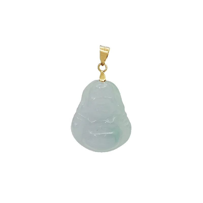 Crystal - Encrusted Pendants in the Shape of a CrownJade Buddha Pendant (14K)