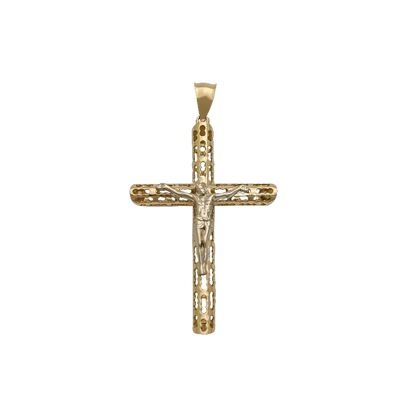 Amethyst - Faceted Pendants with Silver - Wire WrappingJesus Cross Hollow Pendant (14K)