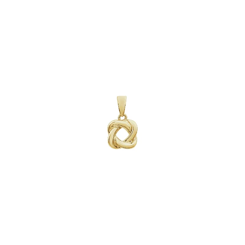 Gold - Plated Pendants with Enameled Floral BouquetsLove Knot Pendant (14K)