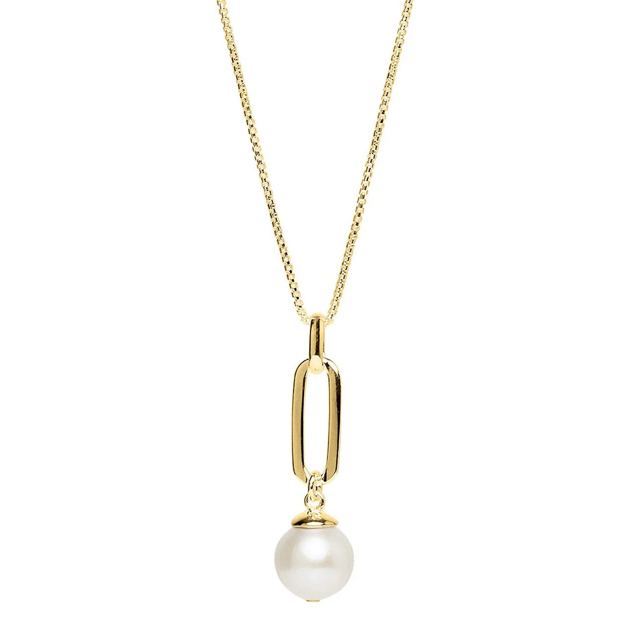 Anchor - Pendant Necklaces with Nautical - Themed Rope ChainsNajo - The Enchantress Pearl Necklace Gold Plated