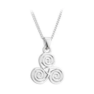 Key - Pendant Necklaces with Antique - Style EngravingsSpiral Pendant