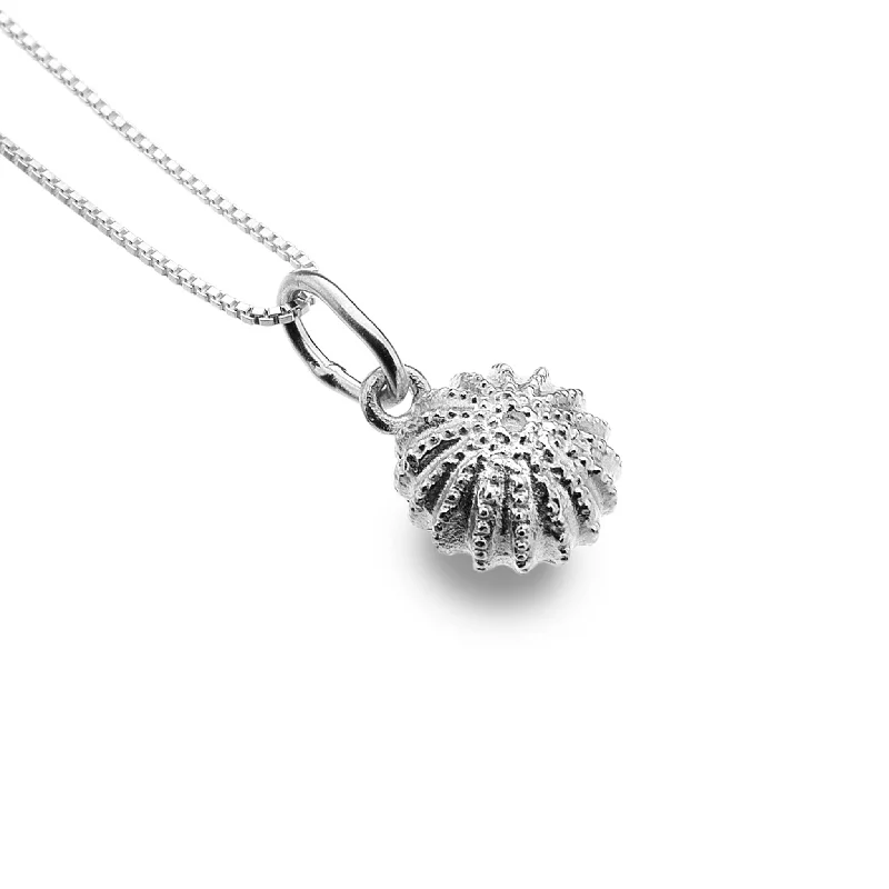 Key - Pendant Necklaces with Antique - Style EngravingsSea Urchin Pendant