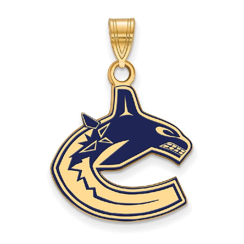 Amethyst - Faceted Pendants with Silver - Wire WrappingSS 14k Yellow Gold Plated NHL Vancouver Canucks LG Enamel Pendant