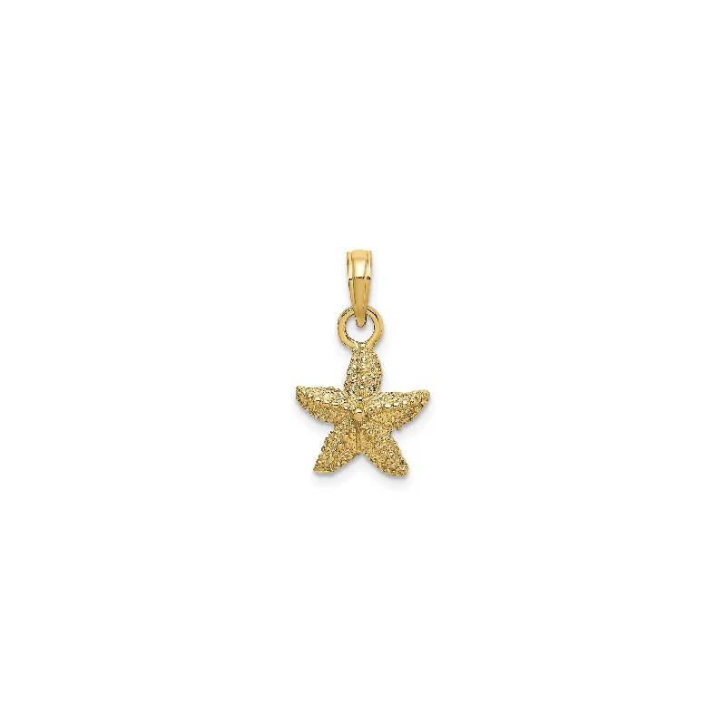 Lapis Lazuli Pendants with Gold - Leaf AccentsMini Starfish Pendant (14K)