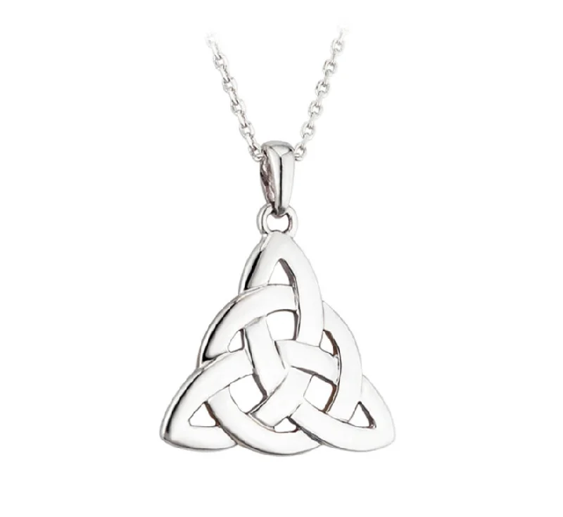 Infinity - Symbol Pendant Necklaces with Sapphire - Set LinksSTERLING SILVER CELTIC KNOT PENDANT