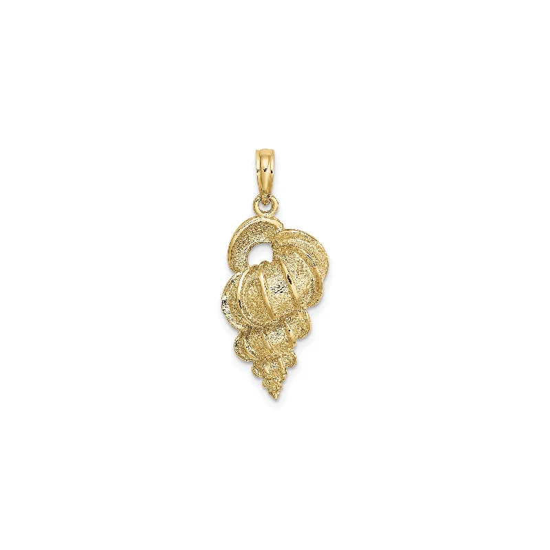 Crystal - Encrusted Pendants in the Shape of a CrownWentletrap Shell Pendant (14K)