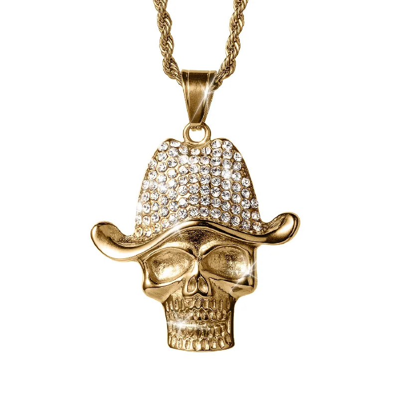 Anchor - Pendant Necklaces with Nautical - Themed Rope ChainsWestern Skeleton Pendant