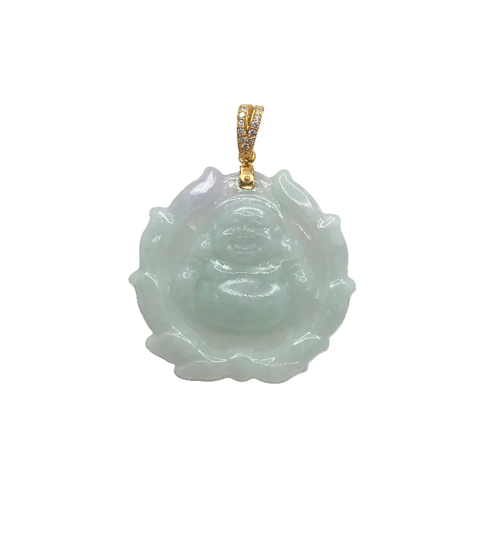 Coral - Trimmed Pendants with Seashell and Pearl AccentsZirconia Dragon Medallion Jade Pendant (14K)